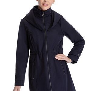 NWT Michael Kors Women's Navy Long  Coat Size Large